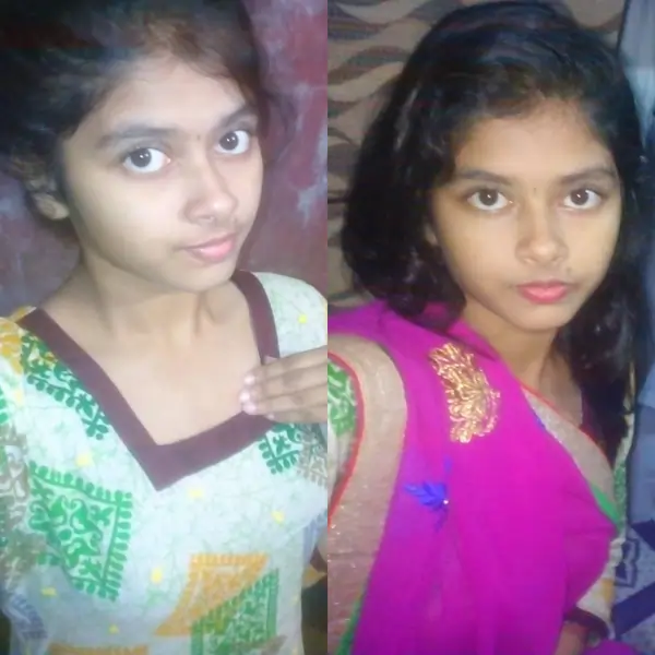 Cute Slim Village Girlfriend Saree Strip