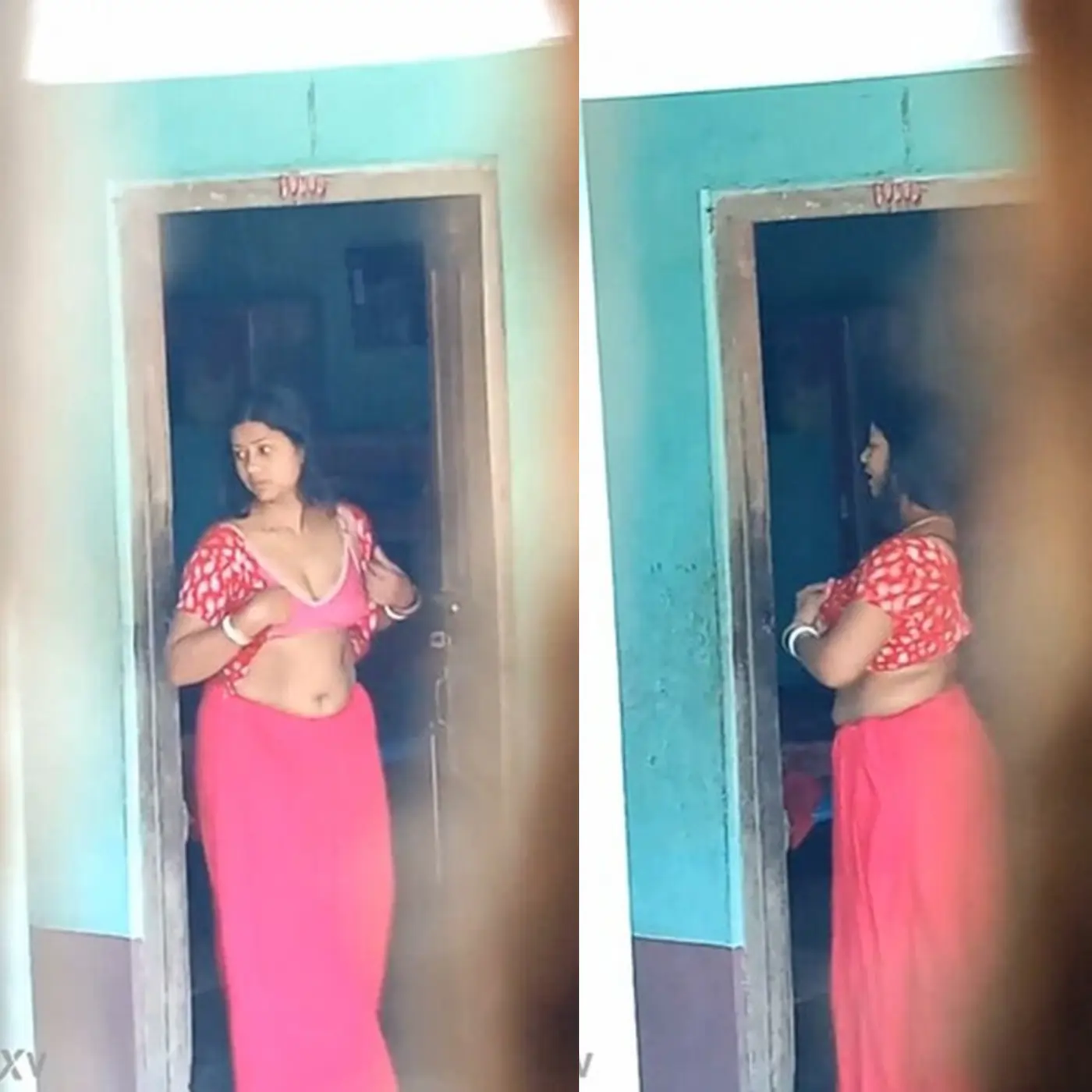 Village Bhabhi Changing Clothes