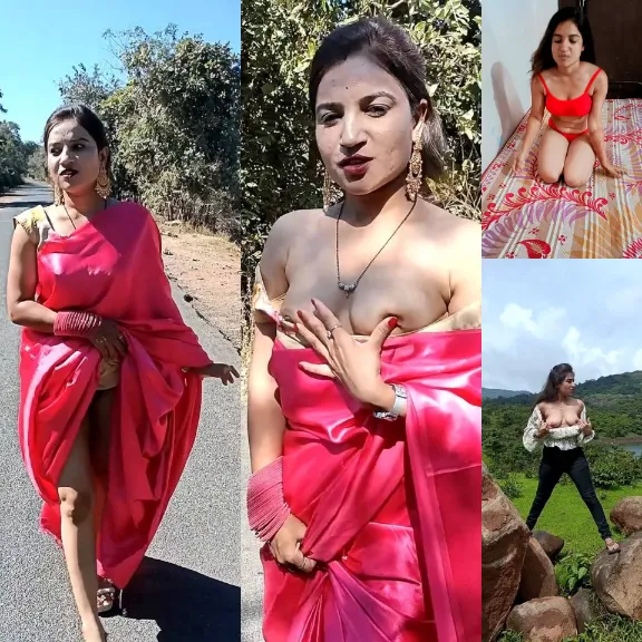 Naughty Kerala Housewife Stripping in Public
